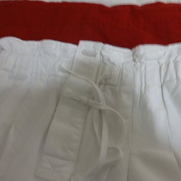 Free People size XS white paper bag waist jeans chino style, side & back pockets - Picture 8 of 12